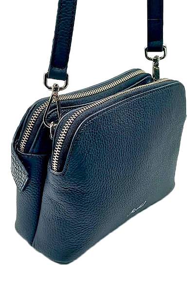 Сумка женская NARVIN 9814-Polo D.Blue / Croco Vasheron, Артикул: 9814-Polo D.Blue / Croco фото №1