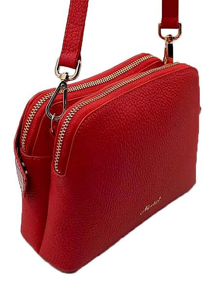 Сумка женская NARVIN 9814-Polo Red / Croco Vasheron, Артикул: 9814-Polo Red / Croco фото №1