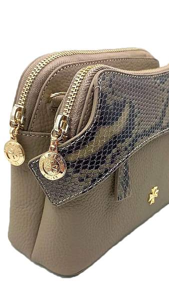 Сумка женская NARVIN 9814-Polo Sand / Piton Vasheron, Артикул: 9814-Polo Sand / Piton фото №1