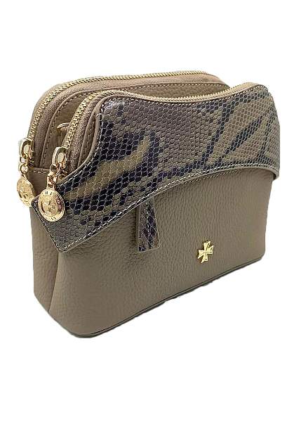 Сумка женская NARVIN 9814-Polo Sand / Piton Vasheron, Артикул: 9814-Polo Sand / Piton фото №1