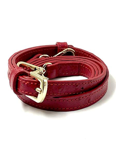 Сумка клатч NARVIN из натуральной кожи 9951-Ostrich Red Vasheron, Артикул: 9951-Ostrich Red фото №1