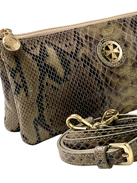 Сумка клатч NARVIN из натуральной кожи 9951-Piton Sand Vasheron, Артикул: 9951-Piton Sand фото №1