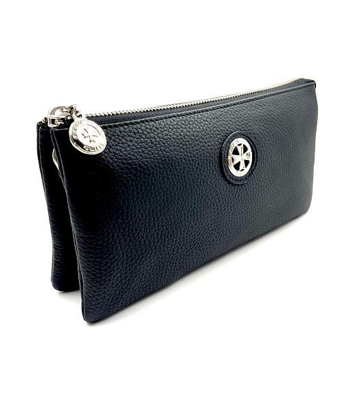 Сумка клатч NARVIN из натуральной кожи 9951-Polo Black Vasheron, Артикул: 9951-Polo Black фото №1