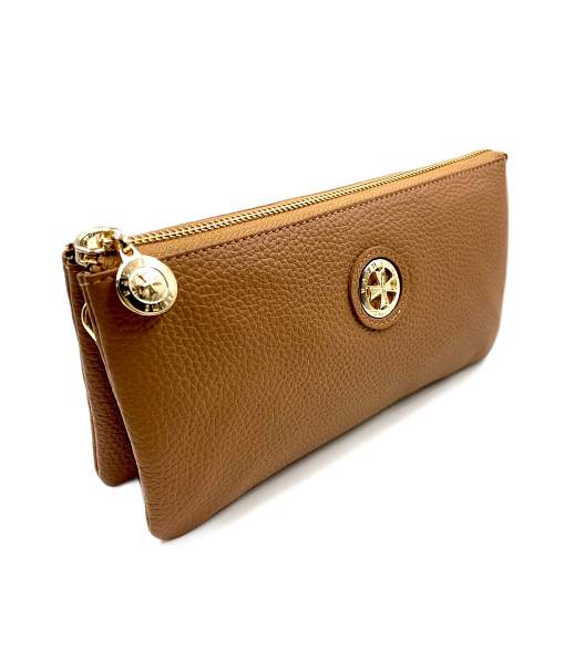 Сумка клатч NARVIN из натуральной кожи 9951-Polo Caramel Vasheron, Артикул: 9951-Polo Caramel фото №1