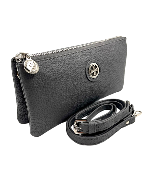 Сумка клатч NARVIN из натуральной кожи 9951-Polo Grey Vasheron, Артикул: 9951-Polo Grey фото №1