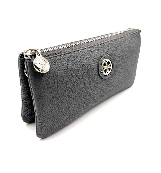 Сумка клатч NARVIN из натуральной кожи 9951-Polo Grey Vasheron, Артикул: 9951-Polo Grey фото №1