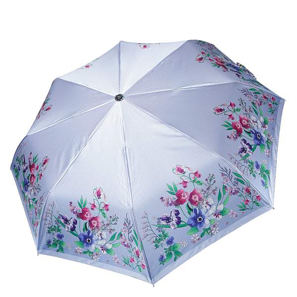 UFS0123-9 Зонт жен. Fabretti, автомат, 3 сложения, сатин Fabretti, Артикул: UFS0123-9 фото №1