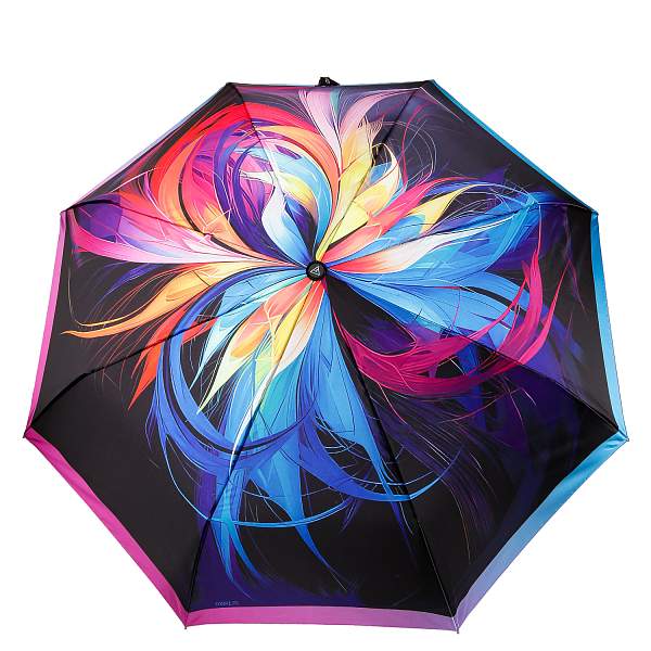 UFS0120-5 Зонт жен. Fabretti, автомат, 3 сложения, сатин Fabretti, Артикул: UFS0120-5 фото №1