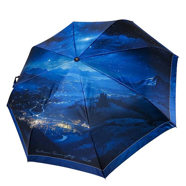 UFS0121-8 Зонт жен. Fabretti, автомат, 3 сложения, сатин Fabretti, Артикул: UFS0121-8 фото №1