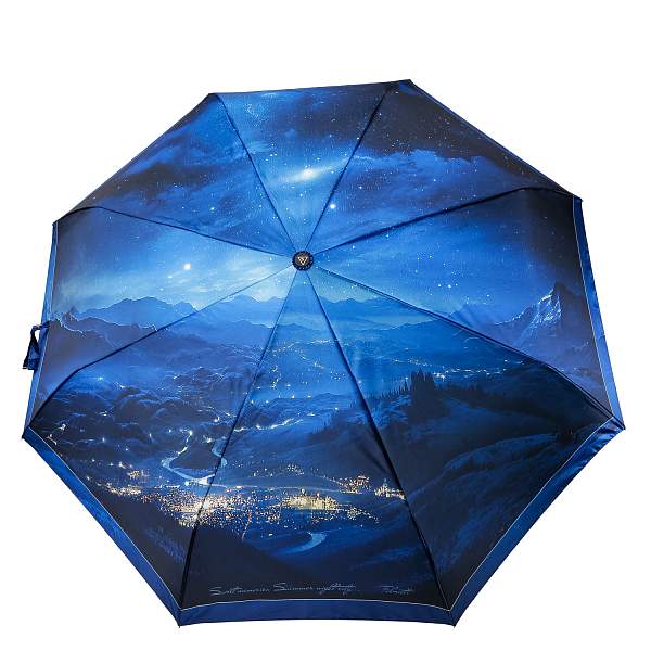 UFS0121-8 Зонт жен. Fabretti, автомат, 3 сложения, сатин Fabretti, Артикул: UFS0121-8 фото №1