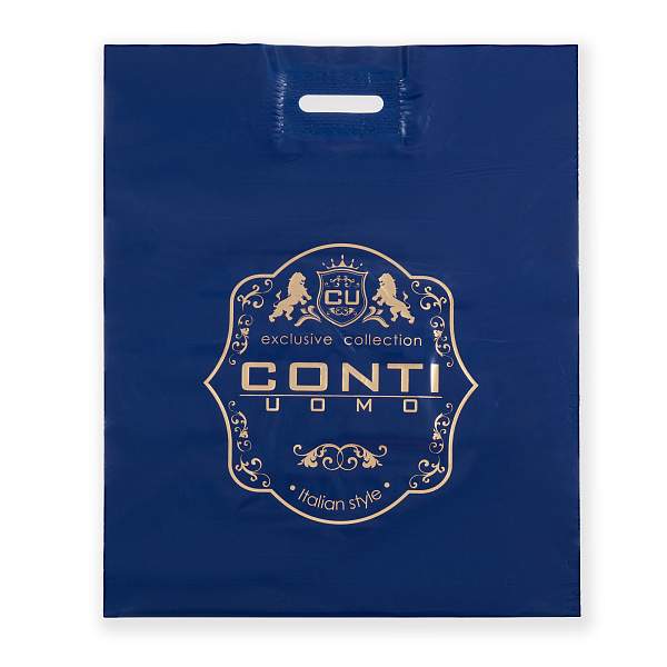 Подарочный пакет Conti UOMO синий Conti Uomo Подарочный пакет L Синий Conti Uomo, Артикул: Подарочный пакет L Синий фото №1