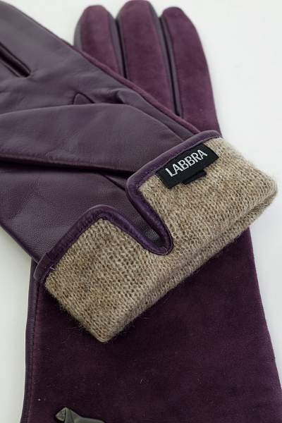 Перчатки жен п/ш LB-4707-1 d.violet Labbra, Артикул: LB-4707-1-8_01-000274 фото №1