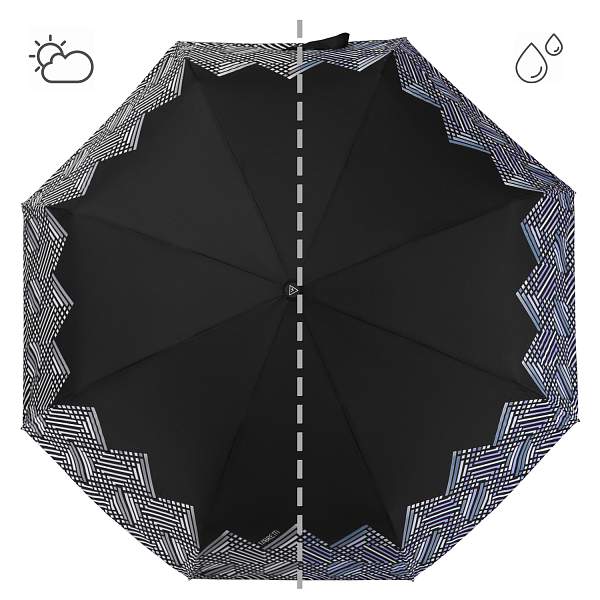 UFW0015-8 Зонт жен. Fabretti, автомат, 3 сложения, эпонж Fabretti, Артикул: UFW0015-8 фото №1