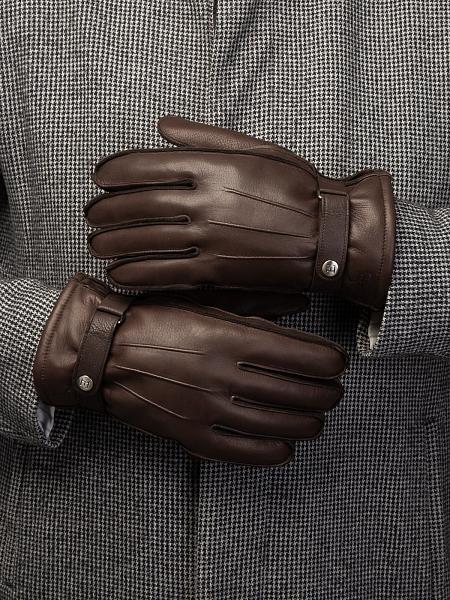 Перчатки мужские н/м ягн OS620 brown Eleganzza, Артикул: OS620-8_01-000044 фото №1