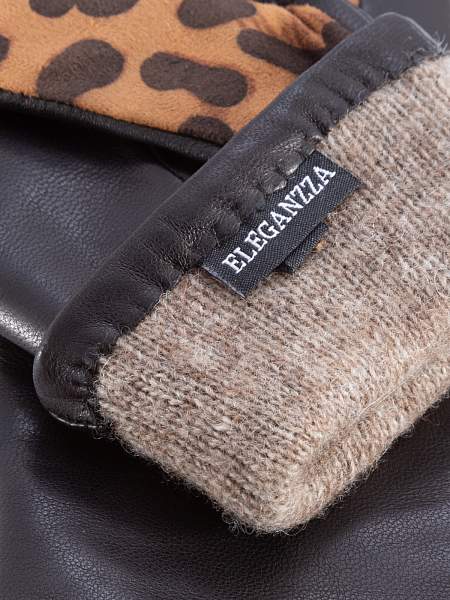 Перчатки женские ш+каш. IS00146 black Eleganzza, Артикул: IS00146-65_01-00034 фото №1