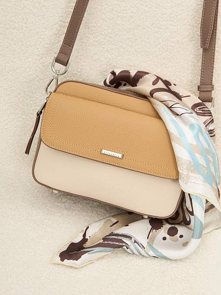 Сумка ELEGANZZA Z-4331D croissant/l.beige/tiramisu Eleganzza, Артикул: Z-4331D-01-00055292 фото №1