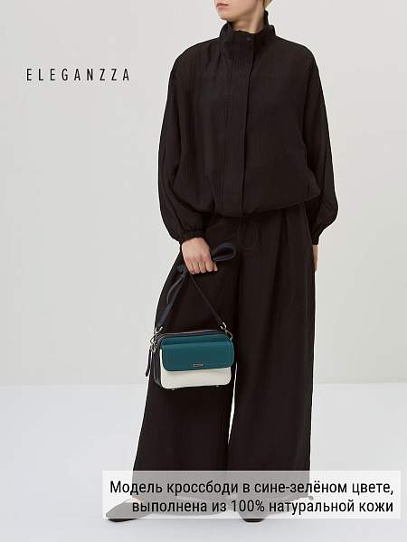 Сумка ELEGANZZA Z-4331D cyprus-aqua/white/blue Eleganzza, Артикул: Z-4331D-01-00055293 фото №1