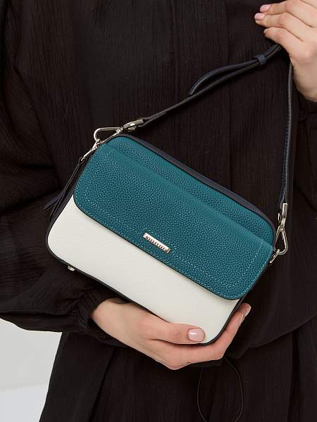 Сумка ELEGANZZA Z-4331D cyprus-aqua/white/blue Eleganzza, Артикул: Z-4331D-01-00055293 фото №1