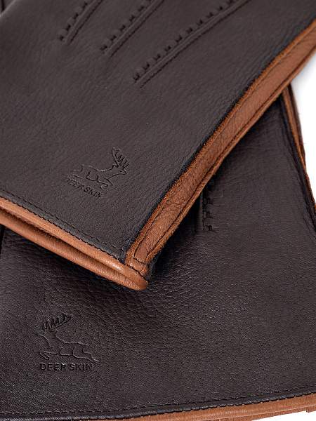 Перчатки мужские 100% ш HS790 d.brown/camel Eleganzza, Артикул: HS790-8_01-000369 фото №1