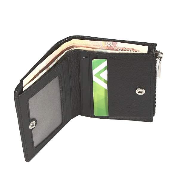 XH-8182-04 черный кошелек женский (кожа) Jane's Story Jane's Story, Артикул: XH-8182-04 фото №1