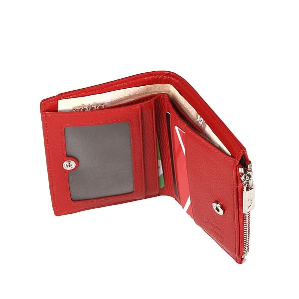 XH-8182-12 красный кошелек женский (кожа) Jane's Story Jane's Story, Артикул: XH-8182-12 фото №1