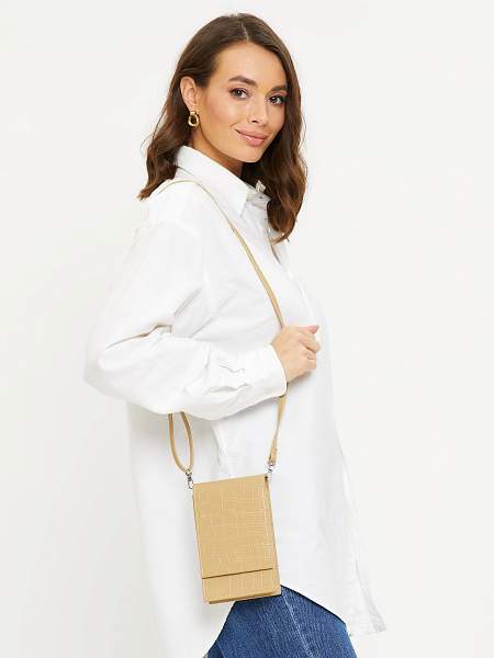 JS-K2040-A-61 бежевая сумка женская Jane's Story Jane's Story, Артикул: JS-K2040-A-61 фото №1