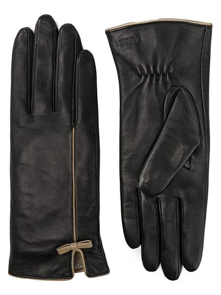 Перчатки жен п/ш LB-2401 black/beige Labbra, Артикул: LB-2401-8_01-000510 фото №1