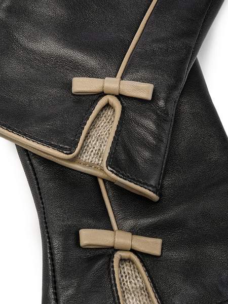 Перчатки жен п/ш LB-2401 black/beige Labbra, Артикул: LB-2401-8_01-000510 фото №1