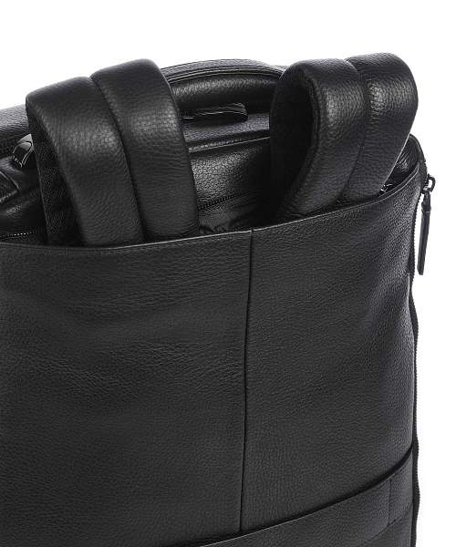 Дорожная сумка-рюкзак Piquadro BV5993MOS/N кожаная черная Piquadro, Артикул: BV5993MOS/N фото №1