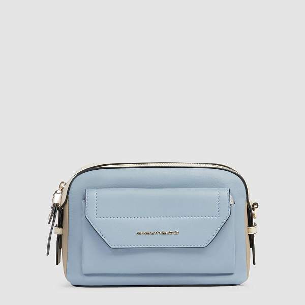 Женская сумка через плечо Piquadro BD6468W92/AZBE2 кожаная голубая Piquadro, Артикул: BD6468W92/AZBE2 фото №1