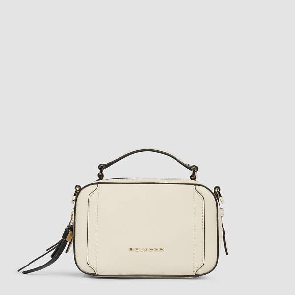 Женская сумка через плечо Piquadro BD6655W92/BI кожаная белая Piquadro, Артикул: BD6655W92/BI фото №1