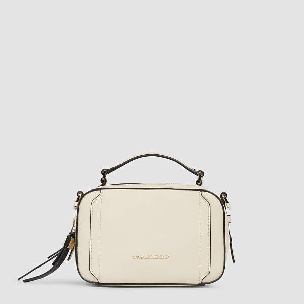 Женская сумка через плечо Piquadro BD6655W92/BI кожаная белая Piquadro, Артикул: BD6655W92/BI фото №1