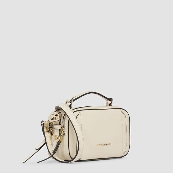 Женская сумка через плечо Piquadro BD6655W92/BI кожаная белая Piquadro, Артикул: BD6655W92/BI фото №1
