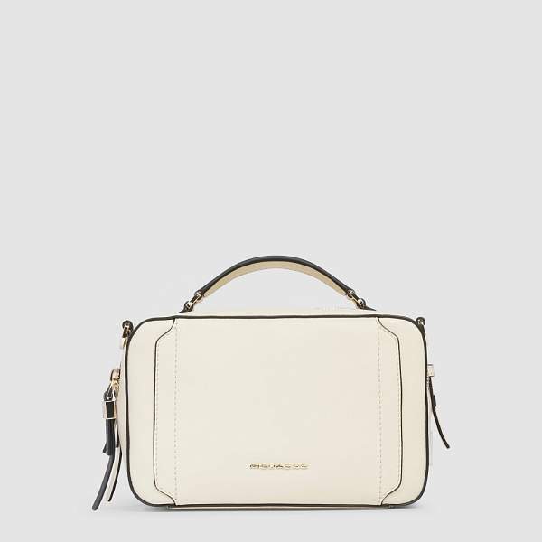 Женская сумка через плечо Piquadro BD6656W92/BI кожаная белая Piquadro, Артикул: BD6656W92/BI фото №1