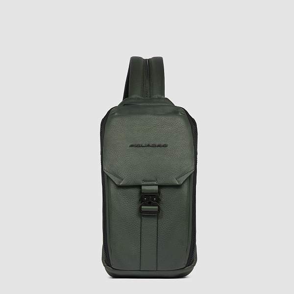 Рюкзак с одной лямкой Piquadro CA6616S135/VE кожаный Piquadro, Артикул: CA6616S135/VE фото №1