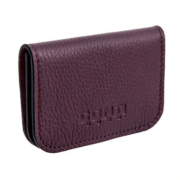 Картхолдер Conti UOMO бордовый Conti Uomo 15-20 dark burgundy Conti Uomo, Артикул: 15-20 dark burgundy фото №1