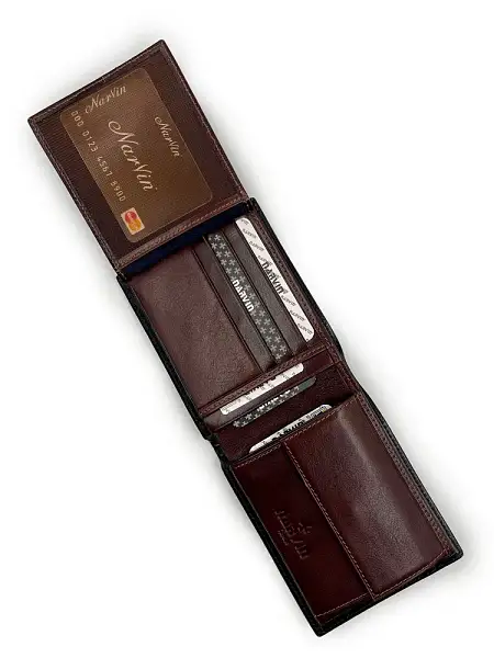 Портмоне NARVIN 9677-Vegetta Black Vasheron, Артикул: 9677-Vegetta Black фото №1