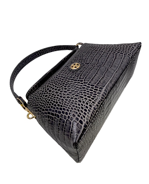 Сумка женская NARVIN из натуральной кожи 9806-Croco Grey Vasheron, Артикул: 9806-Croco Grey фото №1
