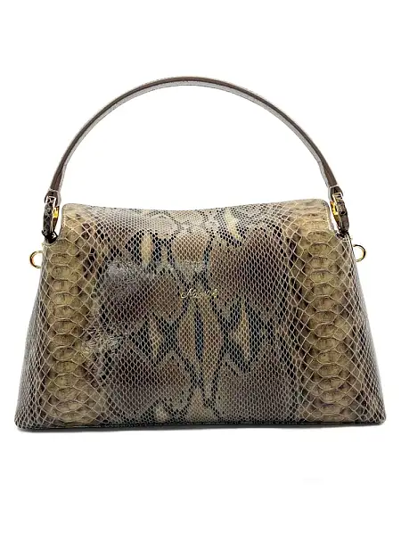 Сумка женская NARVIN из натуральной кожи 9806-Piton Sand Vasheron, Артикул: 9806-Piton Sand фото №1