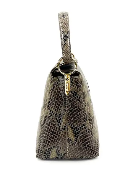 Сумка женская NARVIN из натуральной кожи 9806-Piton Sand Vasheron, Артикул: 9806-Piton Sand фото №1