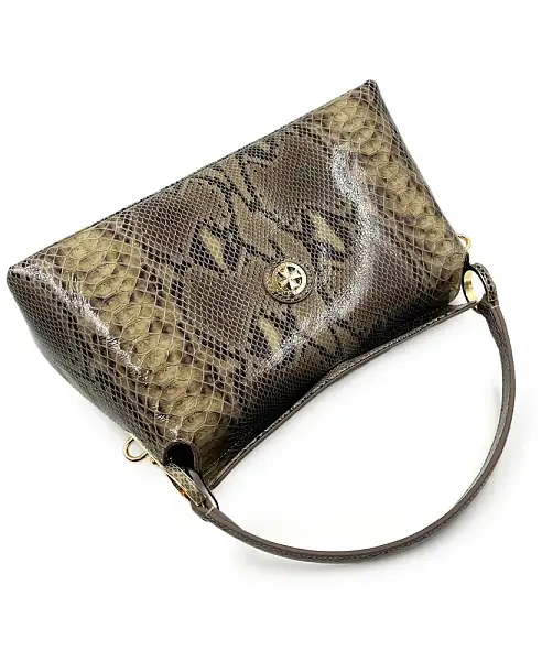 Сумка женская NARVIN из натуральной кожи 9806-Piton Sand Vasheron, Артикул: 9806-Piton Sand фото №1