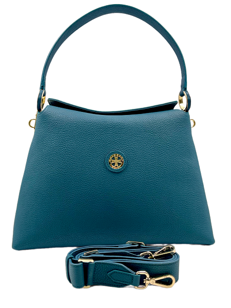 Сумка женская на плечо NARVIN из натуральной кожи 9807-Polo Ocean Vasheron, Артикул: 9807-Polo Ocean фото №1