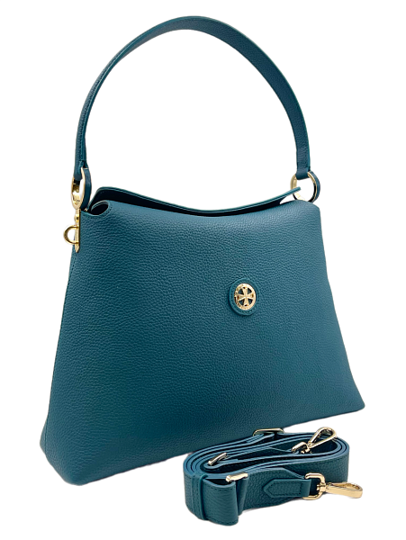 Сумка женская на плечо NARVIN из натуральной кожи 9807-Polo Ocean Vasheron, Артикул: 9807-Polo Ocean фото №1