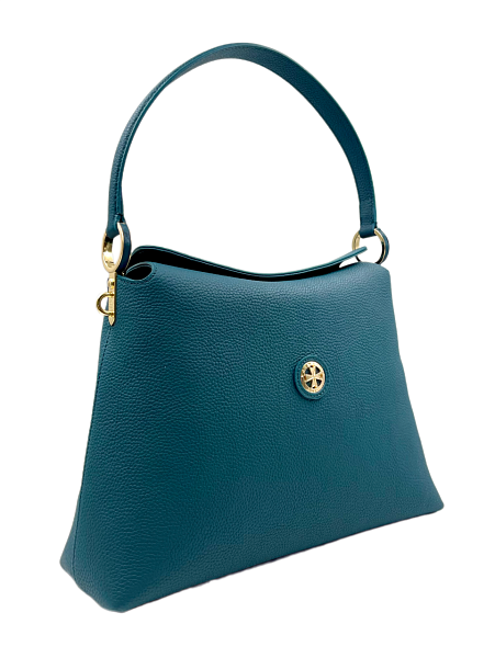 Сумка женская на плечо NARVIN из натуральной кожи 9807-Polo Ocean Vasheron, Артикул: 9807-Polo Ocean фото №1