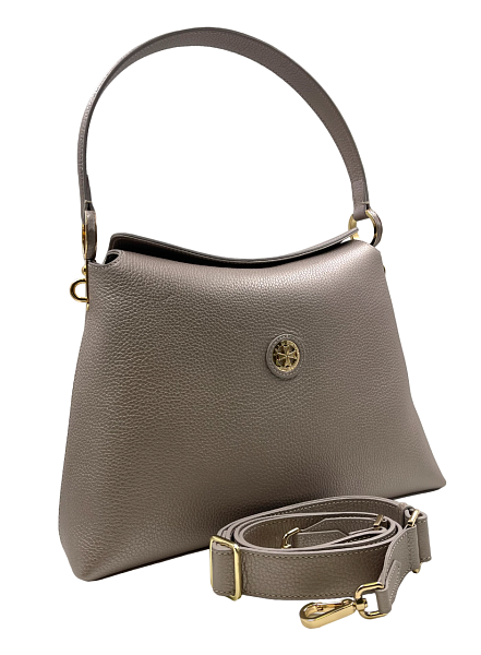 Сумка женская на плечо NARVIN из натуральной кожи 9807-Polo Platina Vasheron, Артикул: 9807-Polo Platina фото №1