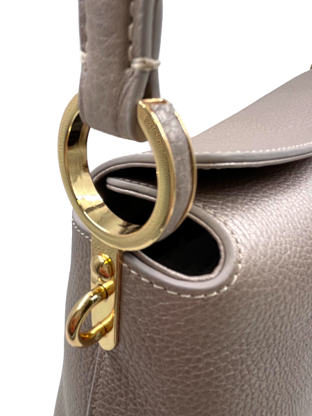 Сумка женская на плечо NARVIN из натуральной кожи 9807-Polo Platina Vasheron, Артикул: 9807-Polo Platina фото №1