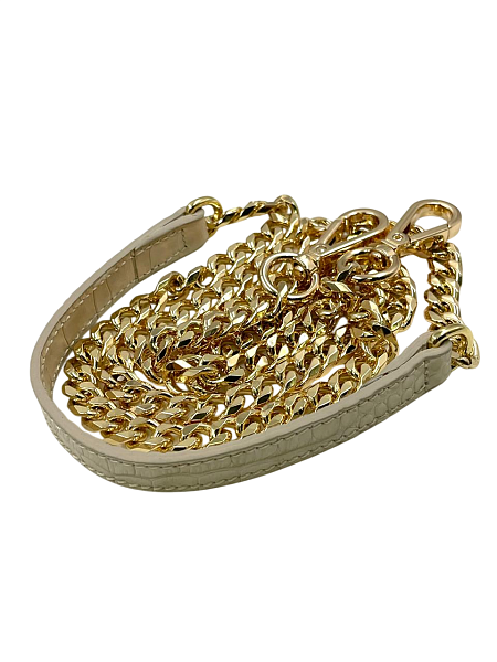 Сумка NARVIN из натуральной кожи на цепочке 9811-Croco Beige Vasheron, Артикул: 9811-Croco Beige фото №1