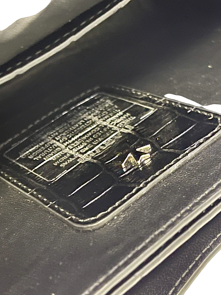 Сумка NARVIN из натуральной кожи на цепочке 9811-Croco Black Vasheron, Артикул: 9811-Croco Black фото №1