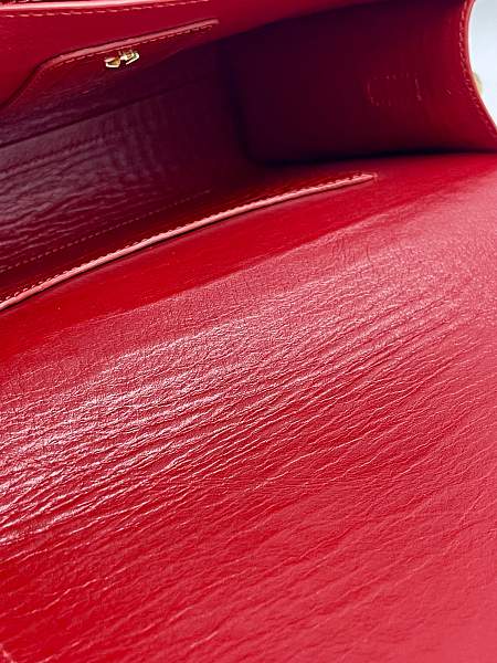 Сумка NARVIN из натуральной кожи на цепочке 9811-Croco Red Vasheron, Артикул: 9811-Croco Red фото №1