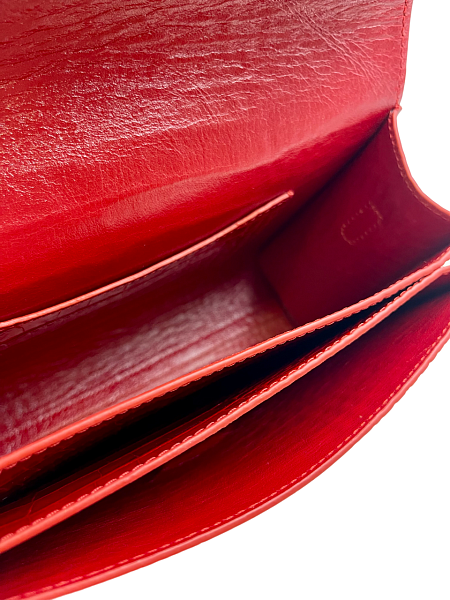 Сумка NARVIN из натуральной кожи на цепочке 9811-Croco Red Vasheron, Артикул: 9811-Croco Red фото №1